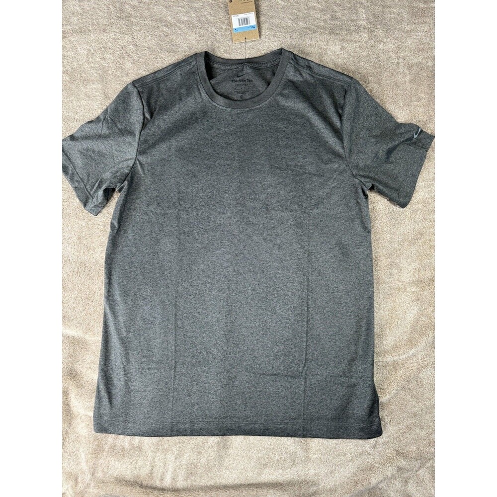 Nike Tee Dri Fit Short Sleeve Gray Women’s Size M,100% Polyester